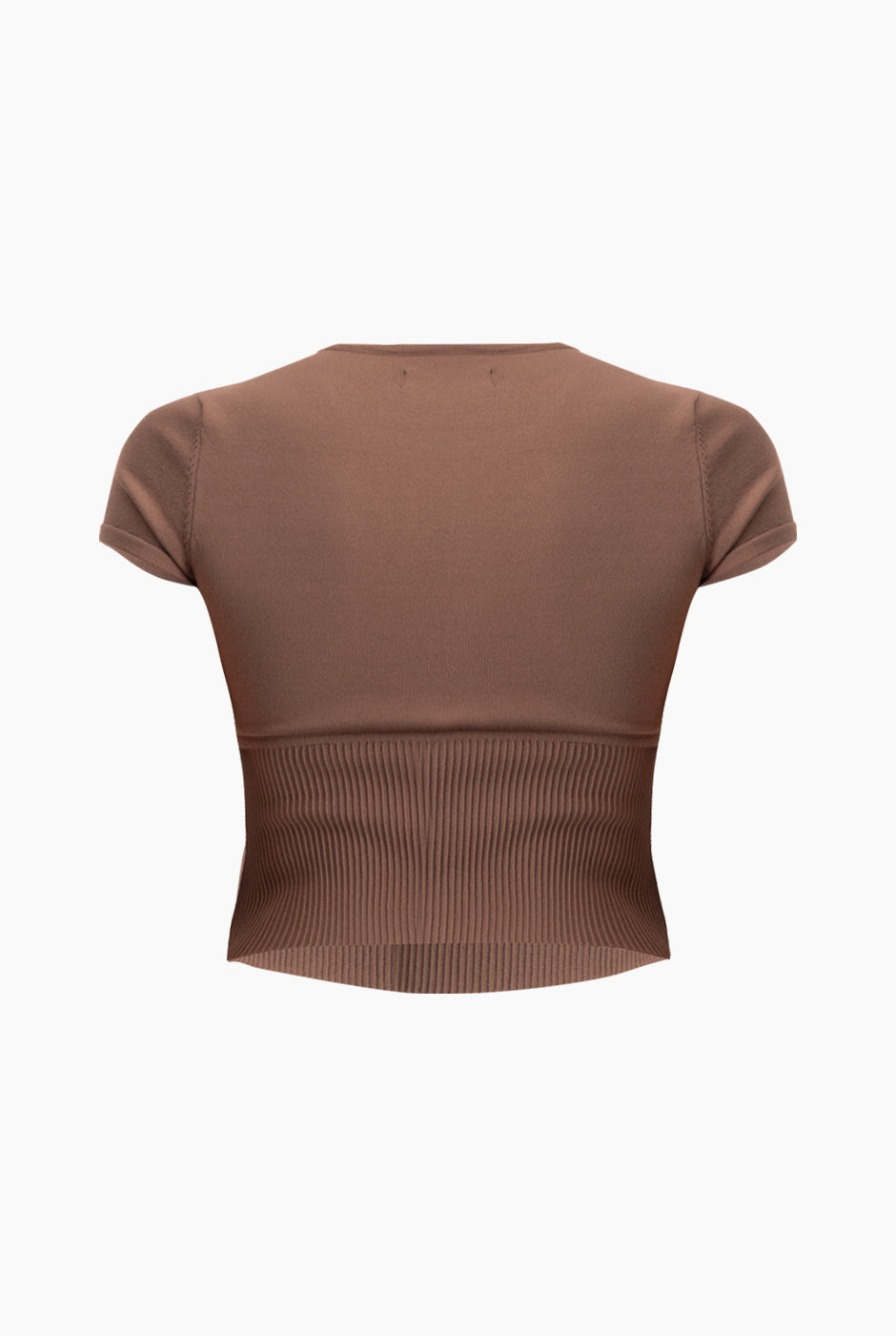 Slim Top Tejido Combinado