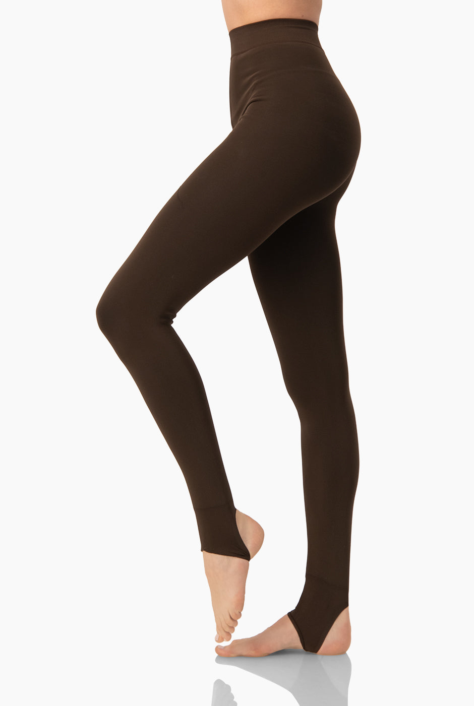 Legging Thermofit Estribo chocolate liso con estribo