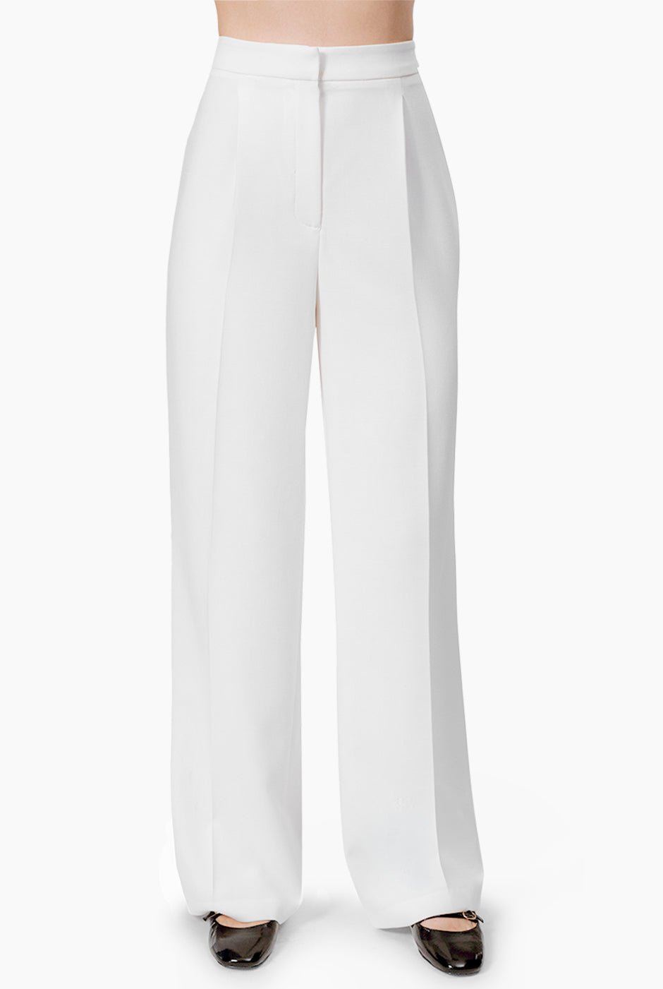 Pantalon sastreado y pierna ancha