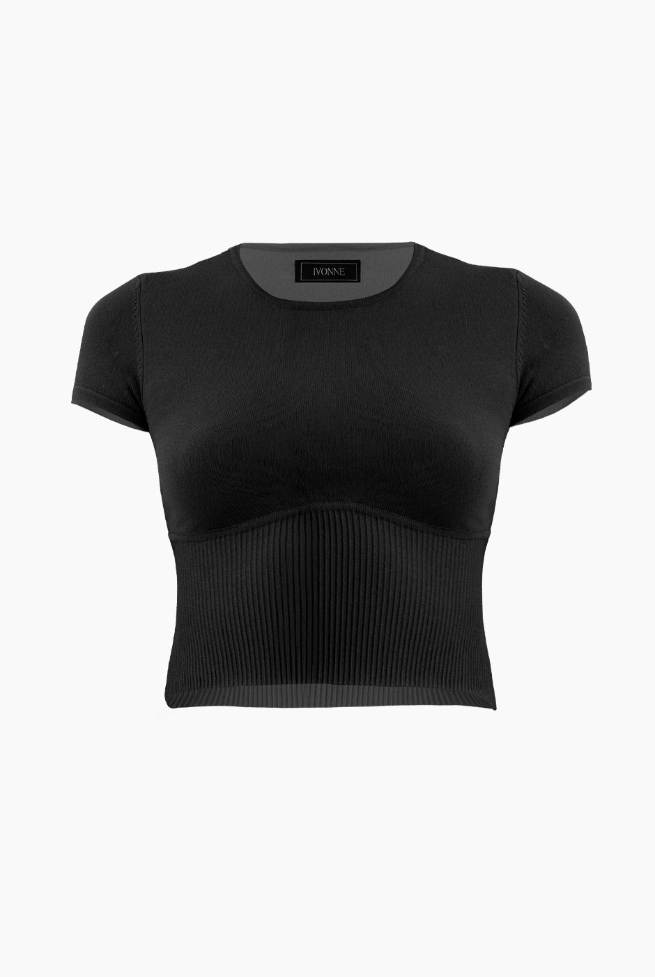 Slim Top Tejido Combinado